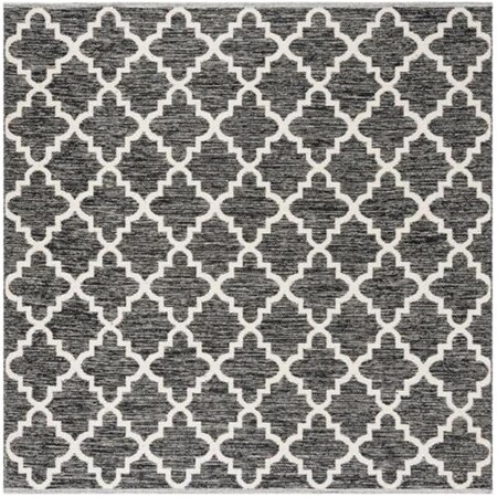 Safavieh 6 x 6 ft. Square Montauk Hand Woven Rug Black & Ivory MTK810D-6SQ